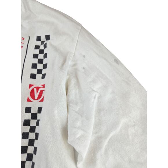 Vans | White, Long Sleeve, Checkered Shirt | Size Small - Picture 5 of 7